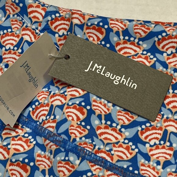 J McLaughlin Rhonda Leggings Womens XS Blue Coral Caravelle Pull On Active Gym - Picture 9 of 11